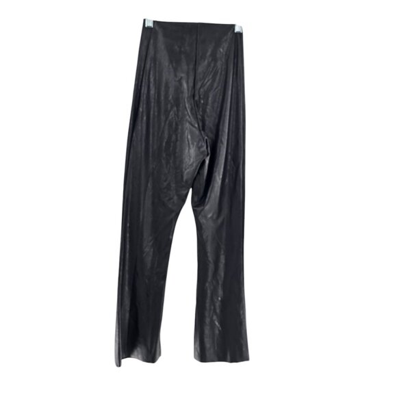 Commando Women's Size Small Black Flared Legging‎ Black Faux Leather - Picture 1 of 8